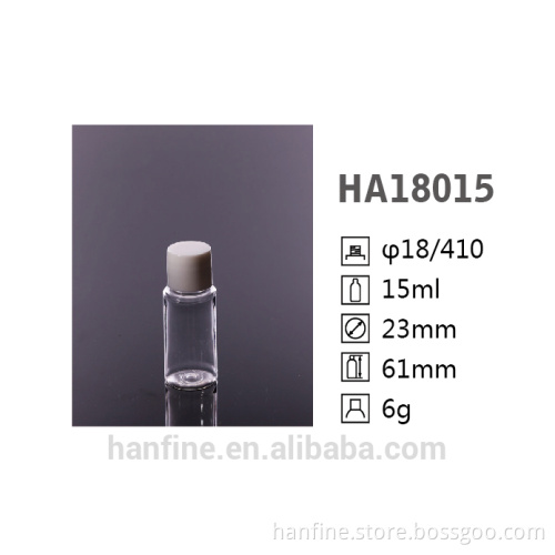 2016 Hot selling plastic bottle 15ML /travel set /PET design/OEM is welcome